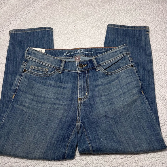 NWT Eddie Bauer crop denim jeans curvy size 2 - Picture 2 of 8